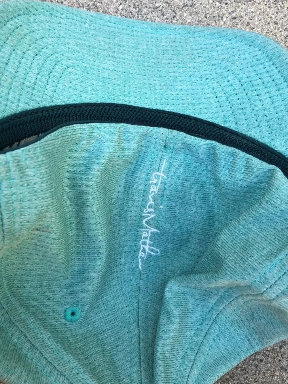 Vintage TRAVIS MATHEW Fitted Hat Men's L/XL Green FlexFit Cap Golf